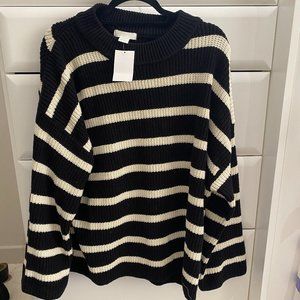 NEW H&M XL Striped Sweater